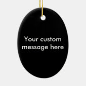 私は自分を驚かせる日がいくつかある セラミックオーナメント (裏面)