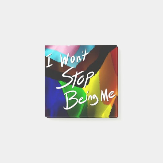 私は自分ストップではない ポストイット (正面)