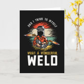 私は自分考えでは、なんて素晴らしい溶接工なんだろう？ カード (黄色い花)