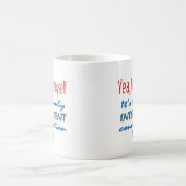 私は自分自身に話します コーヒーマグカップ (中央)