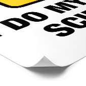 私は自分自身の科学を行う – 燃えおもしろい立つファートユーモア ポスター (角)