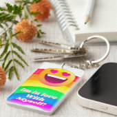 私は自分自身を愛している キーホルダー (正面右)