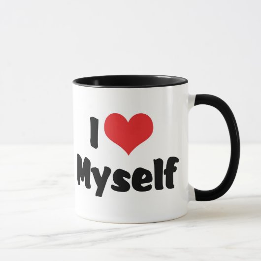 私は自分自身を愛している マグカップ (右)