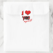 私は自分自身を愛している ラウンドシール (バッグ)