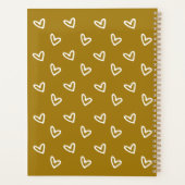 私は自分自身を愛している |白と金ゴールドの名前をカスタムするプランナー プランナー手帳 (裏面)