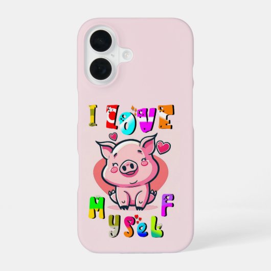 私は自分自身を愛している iPhone 16ケース (裏面)