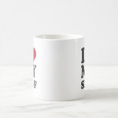 私は自分自身を愛します コーヒーマグカップ (中央)