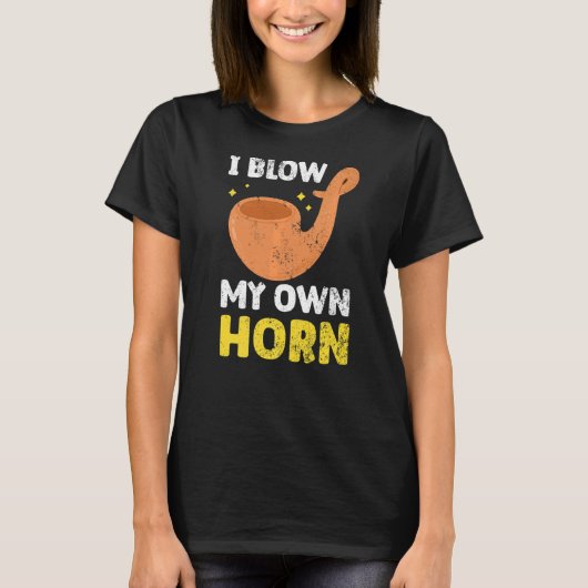 私は自吹分のホルンRosh Hashanahユダヤ人の新年 Tシャツ (正面)