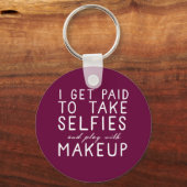 私は自尊心を取るために支払われる – Younique キーホルダー (正面)