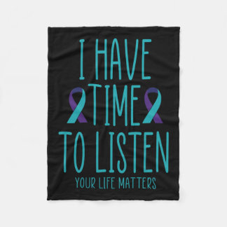 私は自殺する時聞間がある認識度メンタルヘア フリースブランケット