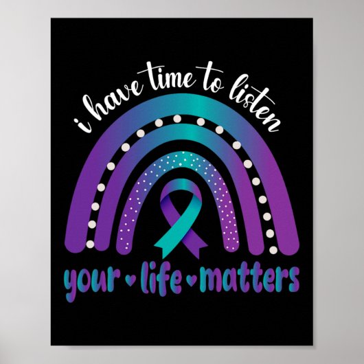 私は自殺する時聞間がある認識度メンタルヘア ポスター (正面)