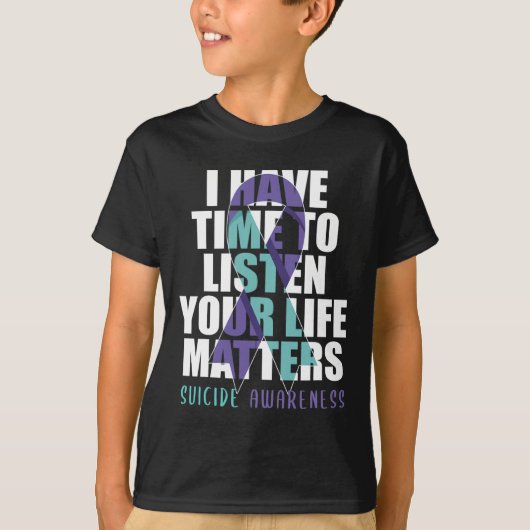 私は自殺で生聞活の時間がある Tシャツ (正面)