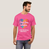 私は自殺防聞止Aをリボンする時間がある Tシャツ (正面フル)