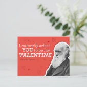 私は自然にあなたを私のバレンタインに選ぶ – Darwin シーズンポストカード (スタンド正面)
