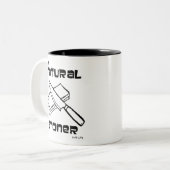 私は自然のストーナーだ ツートーンマグカップ (正面左)