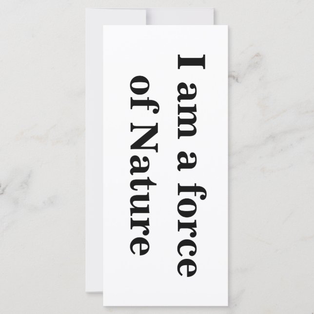 「私は自然の力だ (正面)