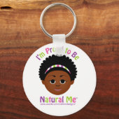 私は自然誇りを持ったな私になる！ キーホルダー (正面)