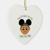 私は自然誇りを持ったな私になる!ギフト セラミックオーナメント (右)