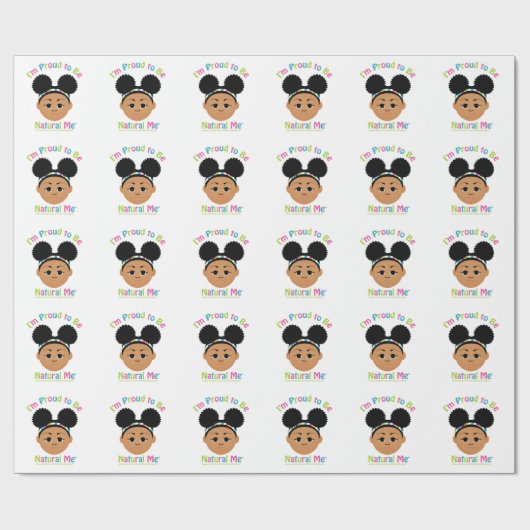 私は自然誇りを持ったな私になる!ギフト ラッピングペーパー (フラット)