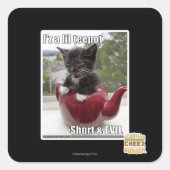 私は自由なティーポットだ スクエアシール (正面)