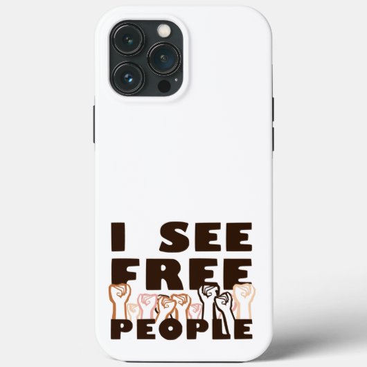 私は自由な人々を見る Case-Mate iPhoneケース (裏面)