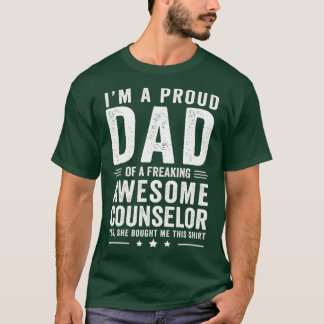 私は自由な誇りを持ったカウンセラーの日の素晴らしパパ Tシャツ