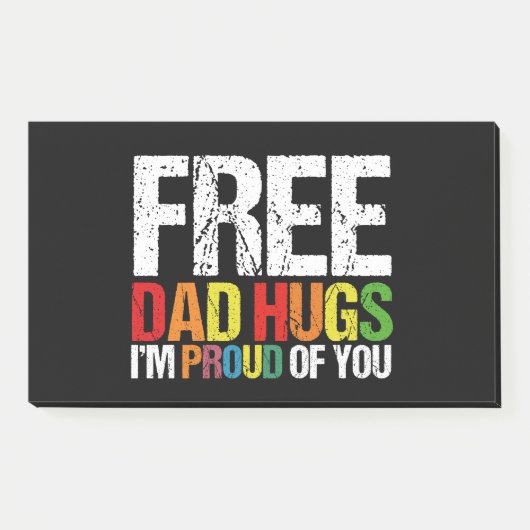 私は自由な誇りを持ったパパハグゲイプライド月 ポストイット (正面)