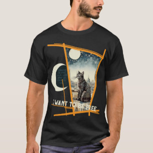私は自由になりたい Tシャツ