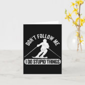 私は自由にス後を追キーする愚かな事を行わない カード (黄色い花)