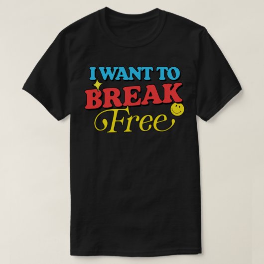 私は自由に切りたい Tシャツ (デザイン正面)