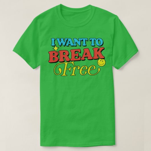 私は自由に切りたい Tシャツ (デザイン正面)
