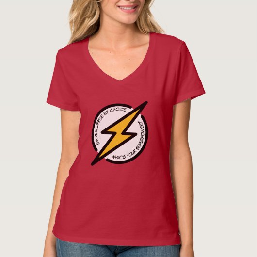 私は自由に選べる子供だ。あなたの超大国は？ Tシャツ (正面)