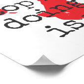 私は自由の欠如を許さない感動的- ポスター (角)