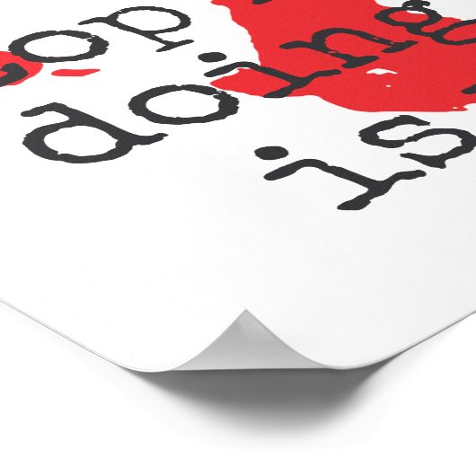 私は自由の欠如を許さない感動的- ポスター (角)