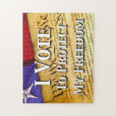 私は自由保護に投票する ジグソーパズル (縦)
