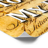 私は自由保護に投票する ポスター (角)