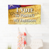 私は自由保護に投票する 横断幕 (インサイチュ)