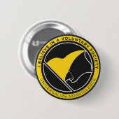 私は自発的な社会円形ボタンで信じます 缶バッジ (正面&裏面)