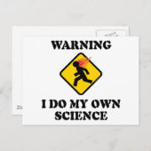 私は自警告分の科学を行う – ラボラトリ科学者 ポストカード (正面/裏面)