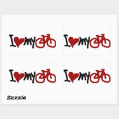 私は自転車が大好きだ 長方形シール (シート)