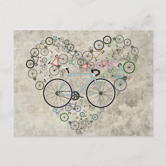 私は自転車が大好き ポストカード (正面)
