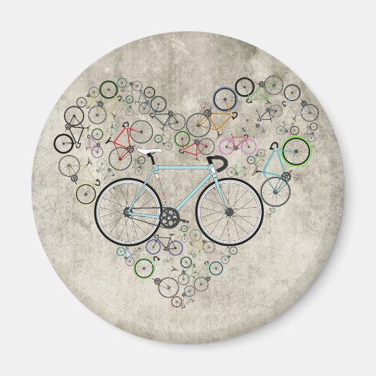 私は自転車が大好き マグネット (正面)