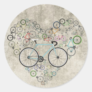 私は自転車が大好き ラウンドシール