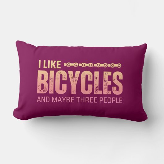 私は自転車が好きで、多分3人の引用文 ランバークッション (正面)