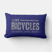 私は自転車が好きで、多分3人の引用文 ランバークッション (正面)