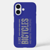 私は自転車が好きで、多分3人の引用文 Case-Mate iPhoneケース (裏面)