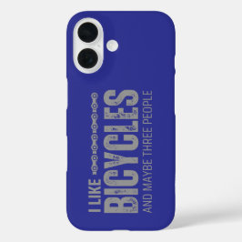 私は自転車が好きで、多分3人の引用文 iPhone 16ケース