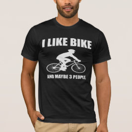私は自転車が好きで、多分3人のTシャツの贈り物が好き Tシャツ