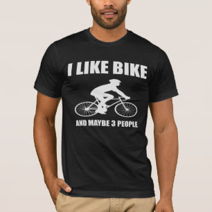 私は自転車が好きで、Tシャツの贈り物は3人くらいです Tシャツ