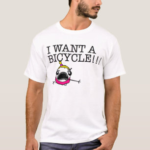 私は自転車が!ほしいと思います!! Tシャツ
